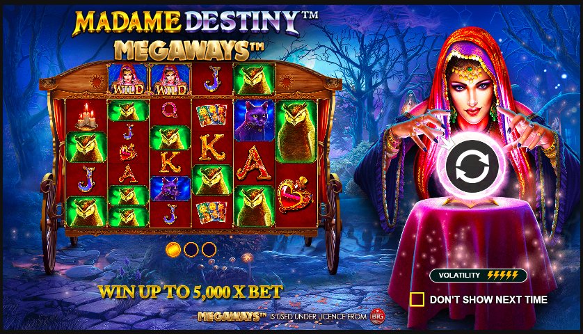 Slot Madame Destiny Megaways: Ramalan Nasib dengan Megaways
